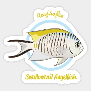 Swallowtail Angelfish Sticker